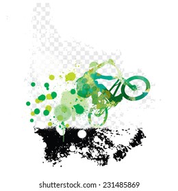 BMX. Sport vector illustration 