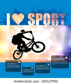BMX. Sport vector illustration 