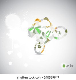 BMX. Ilustración vectorial deportiva 