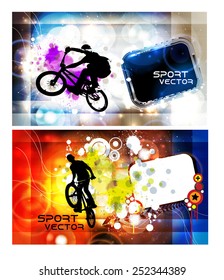 BMX sport vector illustration
