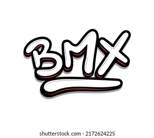 Bmx Style. Bmx Lettering. Logo For Bmx Shop