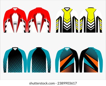 BMX Thrills Unleashed: 4-Pack Collection of High-Performance Jerseys - Ride in Style with Exclusive Designs for Extreme Adventures