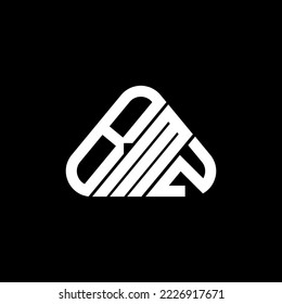 BMZ Buchstabenlogo kreatives Design mit Vektorgrafik, BMZ einfaches und modernes Logo in runder Dreiecksform.