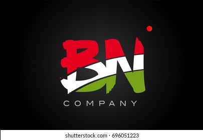BN B N letter logo combination alphabet vector creative company icon design template modern