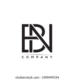 BN creative letter logo vector