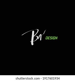 Bn handwritten logo for identity