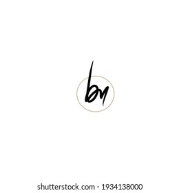 bn handwritten logo for identity