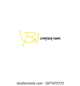 BN initial Isolated logo for identity