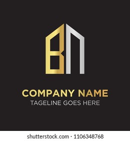 BN Initial Letter Logo