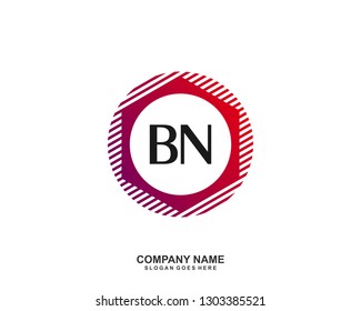 BN initial logo template vector