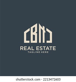 BN initial monogram logo for real estate design
