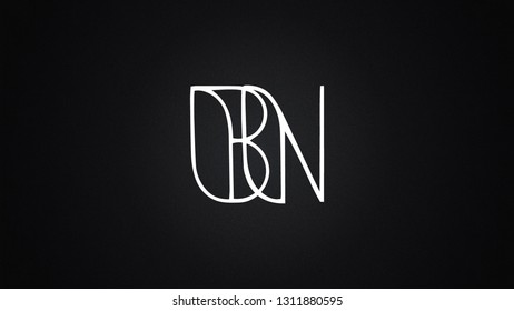 BN Letter Logo Design Template Vector