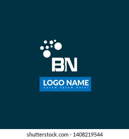 BN logo concept. Designed for your web site design, logo, app, UI. map pin logo design.BN corporate identity logo. can be used for business company. modern illustration.modern graphic design