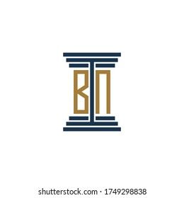 bn logo design vector icon