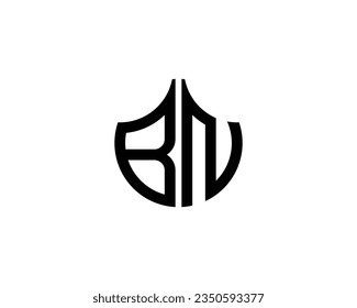 BN logo design vector template