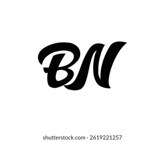 BN Logo design vector template. BN