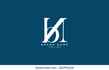 BN, NB, Abstract initial monogram letter alphabet logo design