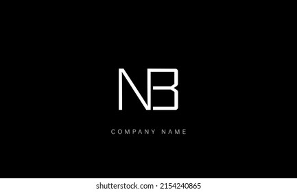 BN,  NB alphabet letters logo monogram