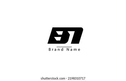 BN NB B N abstract vector logo monogram template