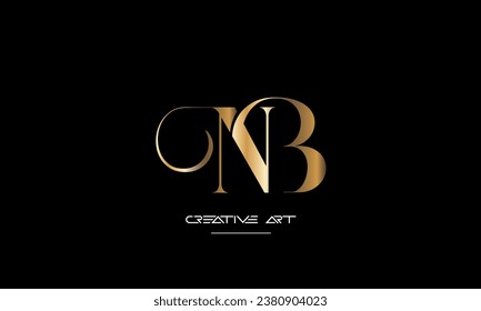 BN, NB, B, N abstract letters logo monogram