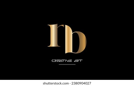 BN, NB, B, N letras abstractas monograma