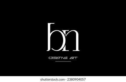BN, NB, B, N abstract letters logo monogram