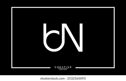 BN, NB, B, N, Abstract Letters Logo Monogram