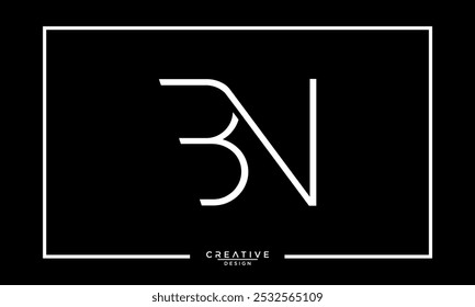 BN, NB, B, N, Abstract Letters Logo Monogram