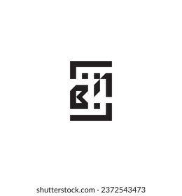 BN square concept retro logo in high quality professional design that will print well across any print media