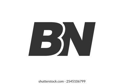 BN Techno Editable Font Logo For Corporate Branding. Bold, Futuristic Design With Unique Typographic Ideas. Minimal Custom Type And Dynamic Letter Variations For Promotion, Printing, And Book Titles