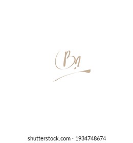Logo manuscrito de fondo blanco
