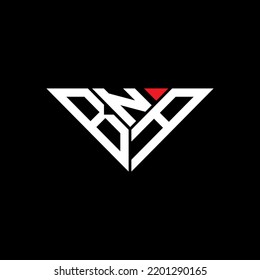 BNA letter logo creative design with vector graphic, BNA simple and modern logo in triangle shape.