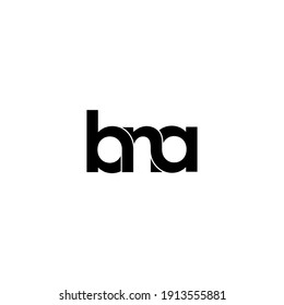 bna letter original monogram logo design