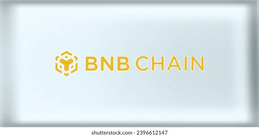 BNB Chain cryptocurrency logo vector illustration, Decentralized blockchain illustration, branding, websites, mobile apps, and marketing collateral svg