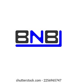 BNB letter logo creative design with vector graphic, BNB simple and modern logo. svg