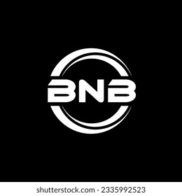 BNB letter logo design in illustration. Vector logo, calligraphy designs for logo, Poster, Invitation, etc. svg