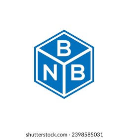 BNB letter logo design on black background. BNB creative initials letter logo concept. BNB letter design.
 svg