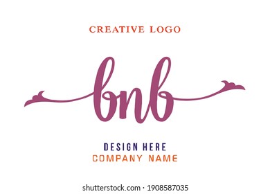 BNB lettering logo is simple, easy to understand and authoritative svg