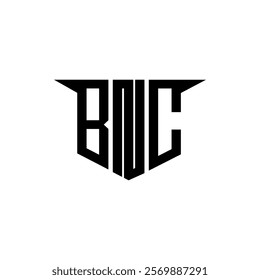 BNC letter logo design with white background in illustrator, vector logo modern alphabet font overlap style, calligraphy designs for logo, Poster, Invitation, etc.