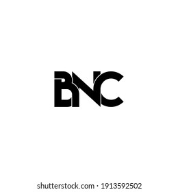 Bnc Letter Original Monogram Logo Design Stock Vector (Royalty Free ...