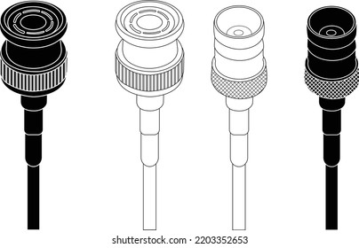 BNC male BNC female SMA connector,Coaxial cable connector.	