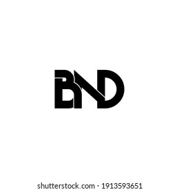 bnd letter original monogram logo design