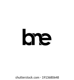 bne letter original monogram logo design