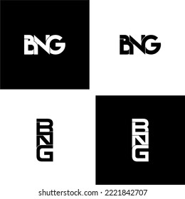 bng initial letter monogram logo design set