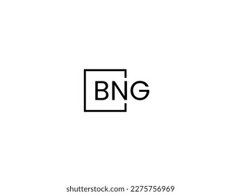 BNG Letter Initial Logo Design Vector Illustration