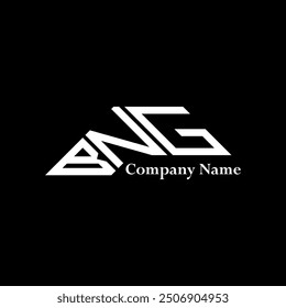 BNG logo design, BNG simple and modern logo. BNG luxurious alphabet design  