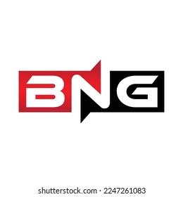 BNG Monogram Initial Letters Logo Design