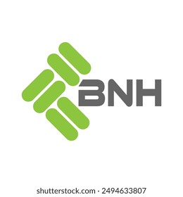 BNH letter logo vector design, BNH simple and modern logo. BNH luxurious alphabet design