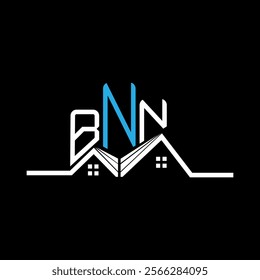 BNN Real State logo design, BNN simple and modern logo. BNN luxurious alphabet design  