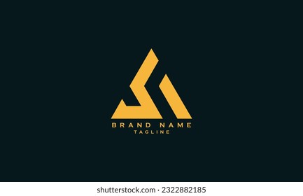 BNS, BN, NB, Abstract initial monogram letter alphabet logo design